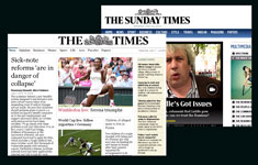 UK newspapers The Times & The Sunday Times